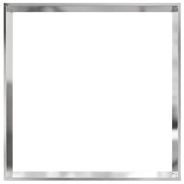 Ограда за трева 6 pcs Сребрист 60 x 60 x 13 см