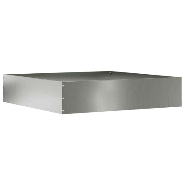 Ограда за трева 6 pcs Сребрист 60 x 60 x 13 см