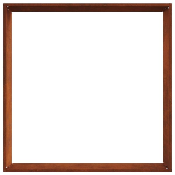 Ограда за трева 6 pcs Ръждясало 60 x 60 x 13 см