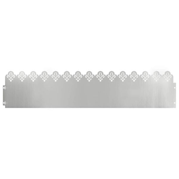 Ограничители за тревни площи 20 pcs Сребрист 103 x 0,05 x 22 см