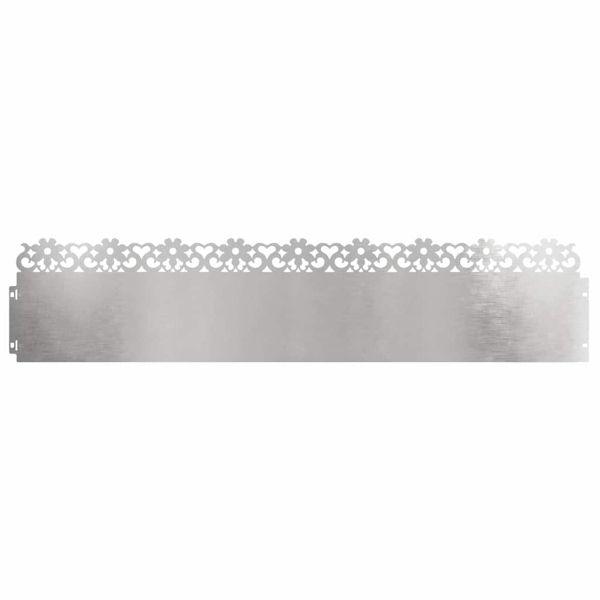 Ограничители за тревни площи 30 pcs Сребрист 103 x 0,05 x 22 см