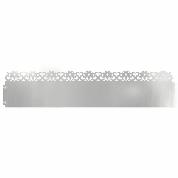 Ограничители за тревни площи 30 pcs Сребрист 103 x 0,05 x 22 см