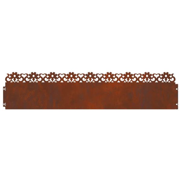 Ограничители за тревни площи 20 pcs Ръждясало