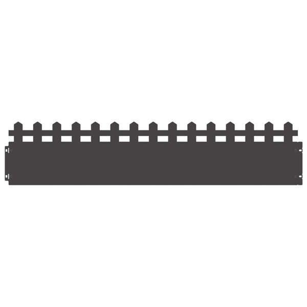 Ограничители за тревни площи 20 pcs Черно 103 x 0,05 x 22 см