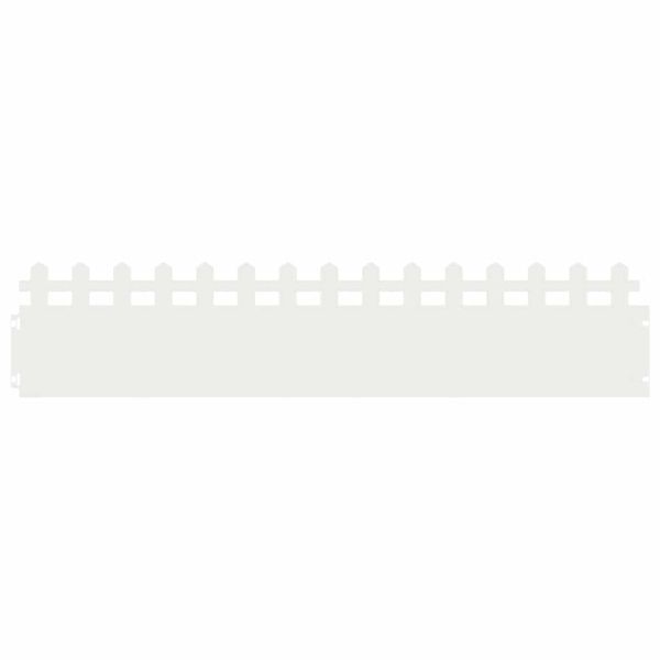 Ограничители за тревни площи 10 pcs Бяло 103 x 0,05 x 22 см