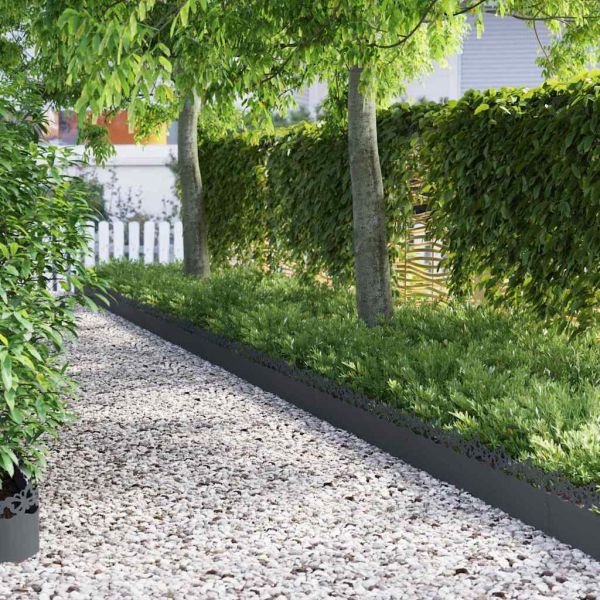 Ограничители за тревни площи 10 pcs Антрацит 103 x 0,05 x 22 см