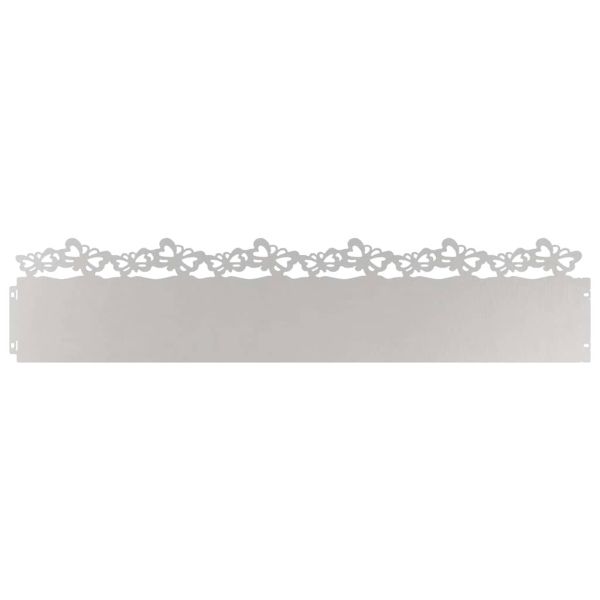 Ограничители за тревни площи 30 pcs Сребрист 103 x 0,05 x 22 см