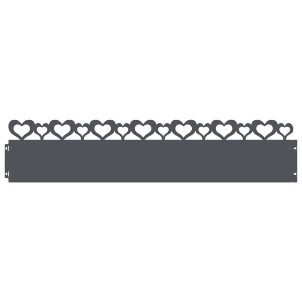 Ограничители за тревни площи 30 pcs Антрацит 103 x 0,05 x 22 см