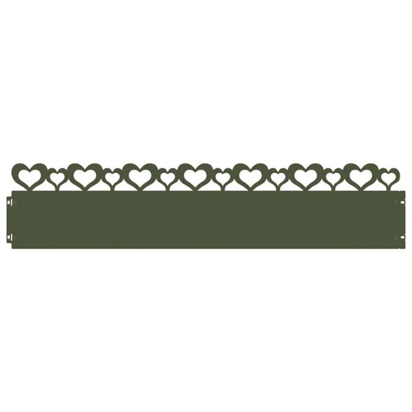 Ограничители за тревни площи 10 pcs Маслинено зелено