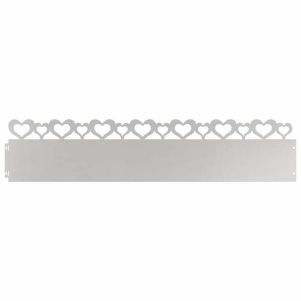 Ограничители за тревни площи 30 pcs Сребрист 103 x 0,05 x 22 см