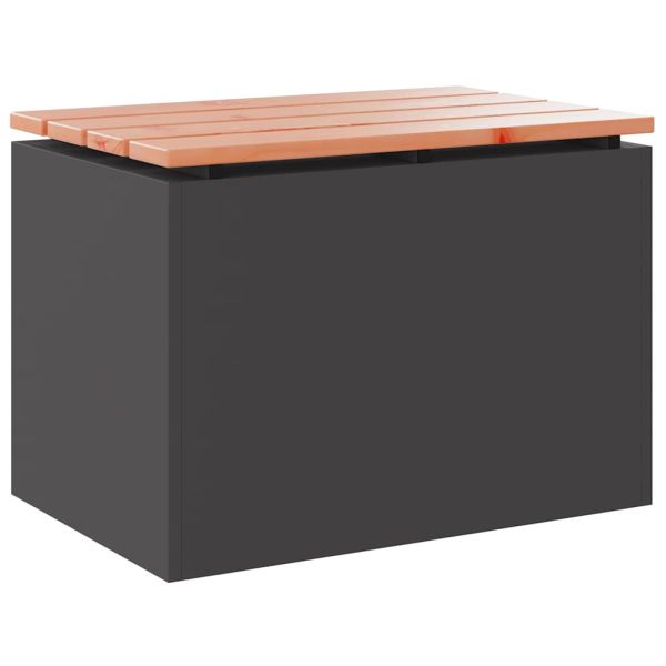 Градинска пейка Черно 60 x 40 x 43 см