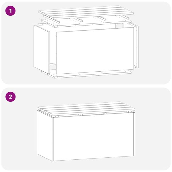 Градинска пейка Черно 80 x 40 x 43 см Стомана