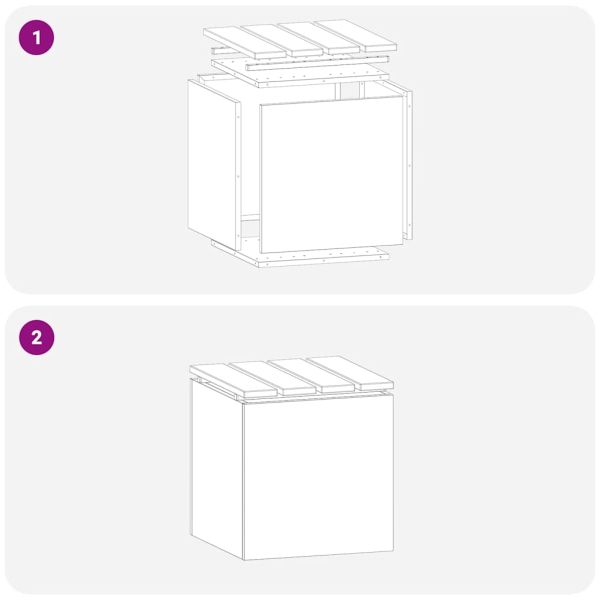 Градинска пейка Бяло 40 x 40 x 43 cm Стомана