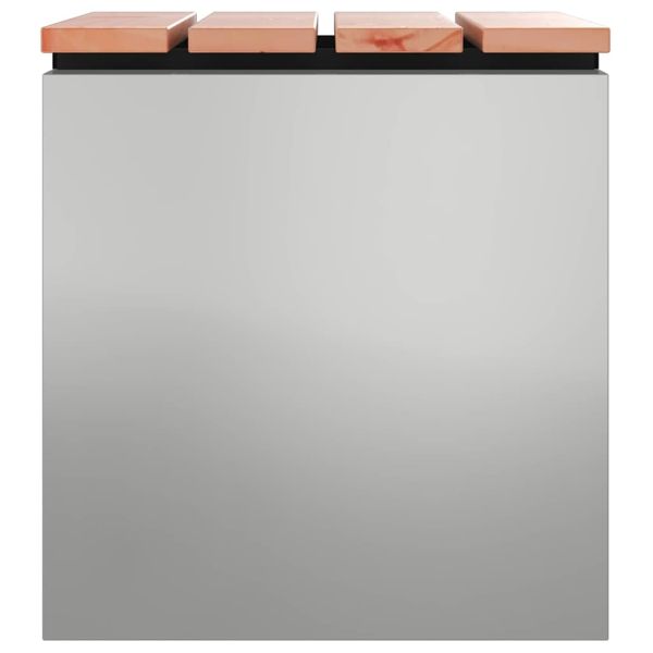 Градинска пейка Сребрист 40 x 40 x 43 cm Поцинкована стомана