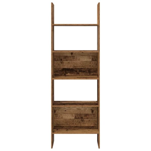 Шкаф за книги Старо дърво 60 x 35 x 180 см Инженерно дърво
