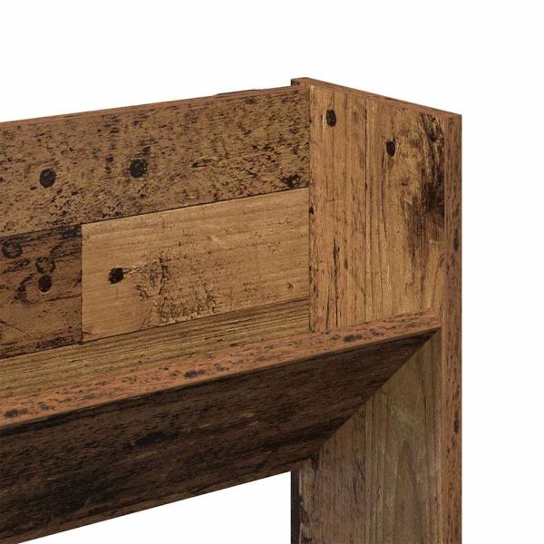 Шкаф за обувки с рафт 2 pcs Старо дърво 84 x 18 x 90 см