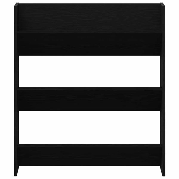 Шкаф за обувки 2 pcs Черния дъб 86 x 18 x 90 см Инженерно дърво