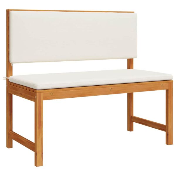 Комплект градинска пейка 3 pcs Кафяво Солидно акациево дърво