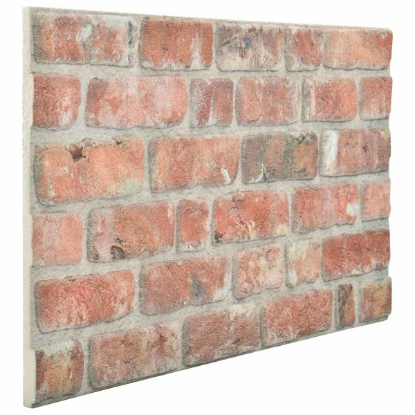 Стенни панели 10 pcs Червено 100 x 50 cm EPS пяна