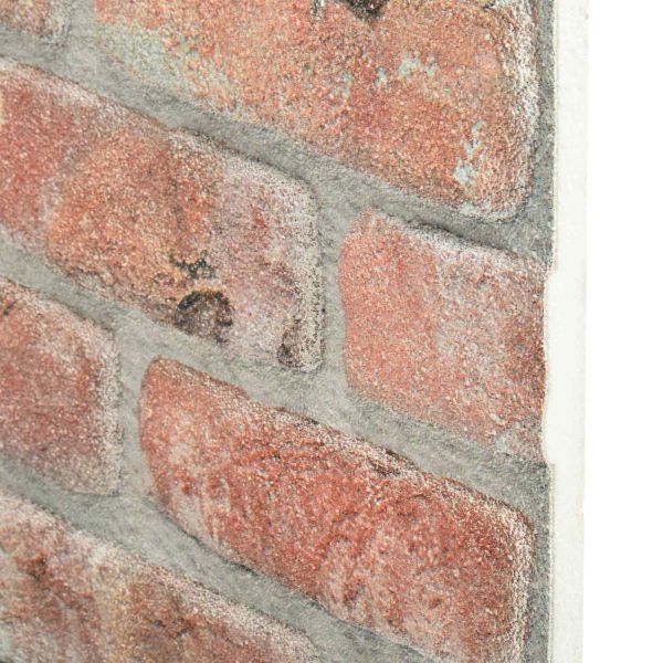 Стенни панели 10 pcs Червено 100 x 50 cm EPS пяна
