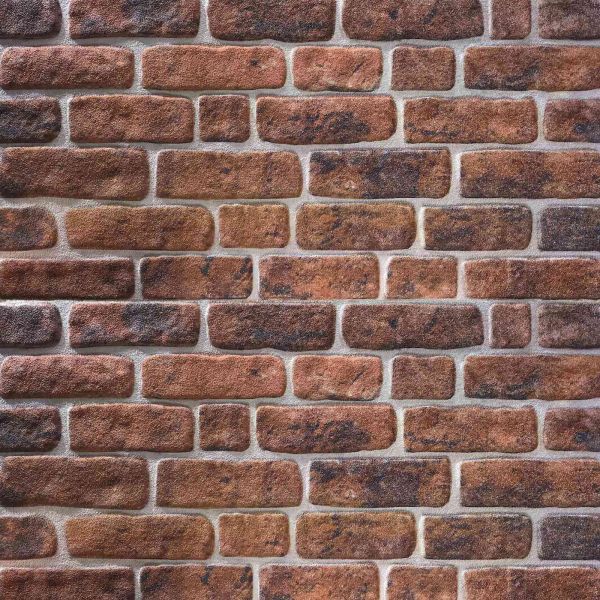 Стенни панели 10 pcs Кафяв кирпич 100 x 50 cm EPS пяна