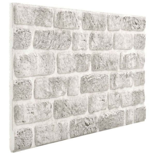 Стенни панели 10 pcs Светлосиво 100 x 50 cm EPS пяна