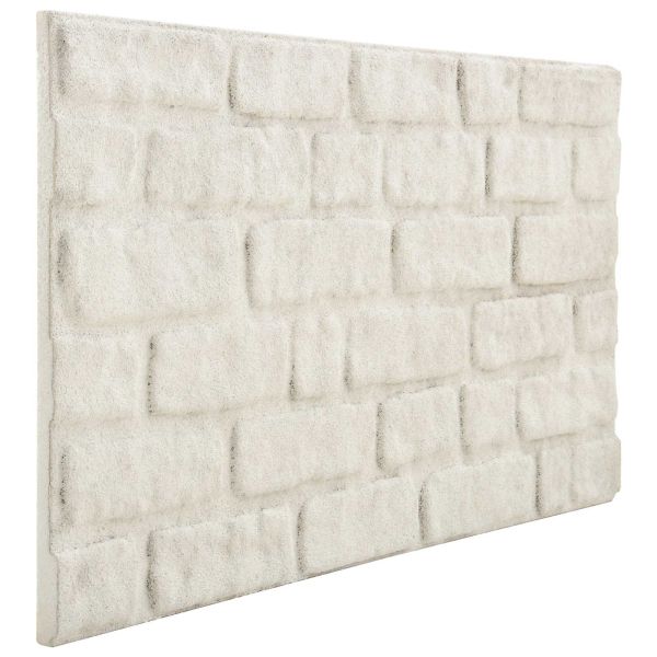 Стенни панели 10 pcs Бяло 100 x 50 cm EPS пяна