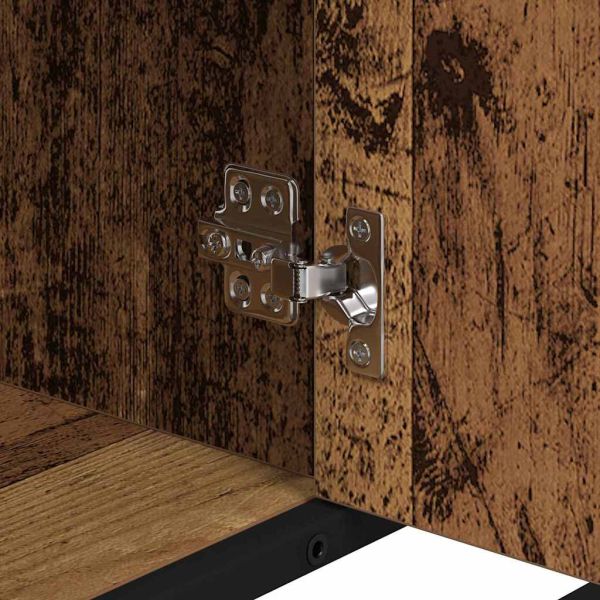 Комплект мебели за баня 2 pcs Старо дърво Инженерно дърво