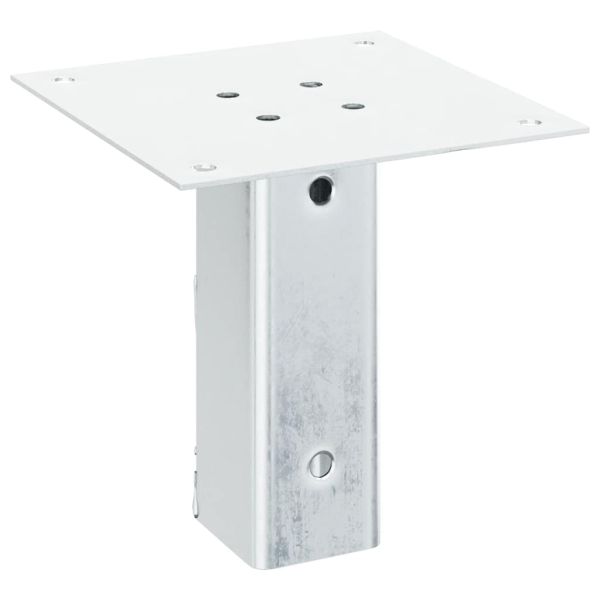 Основи за стълбове квадрат 12 бр 46x46 мм поцинкована стомана