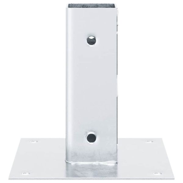 Основи за стълбове квадрат 4 бр 51x51 мм поцинкована стомана