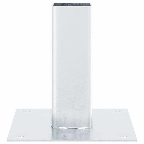 Основи за стълбове квадрат 4 бр 51x51 мм поцинкована стомана