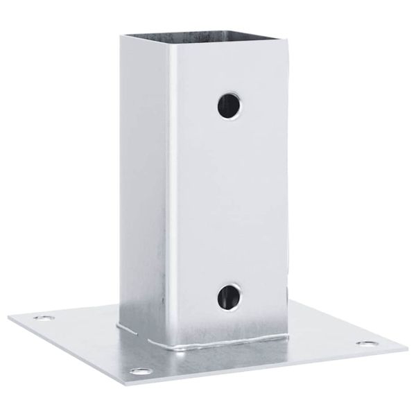 Основи за стълбове квадрат 4 бр 61x61 мм поцинкована стомана