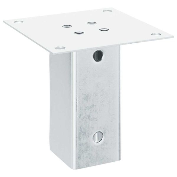 Основи за стълбове квадрат 4 бр 61x61 мм поцинкована стомана