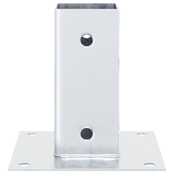 Основи за стълбове квадрат 4 бр 61x61 мм поцинкована стомана