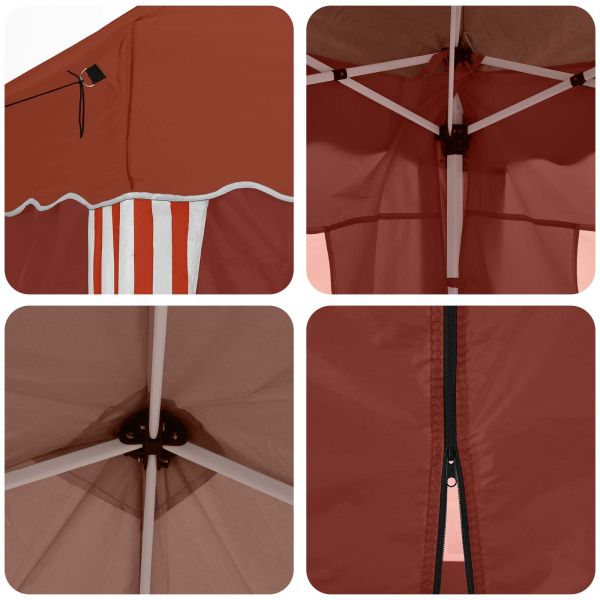 Поп-ъп парти палатка 575 x 288 x 245 см Теракота