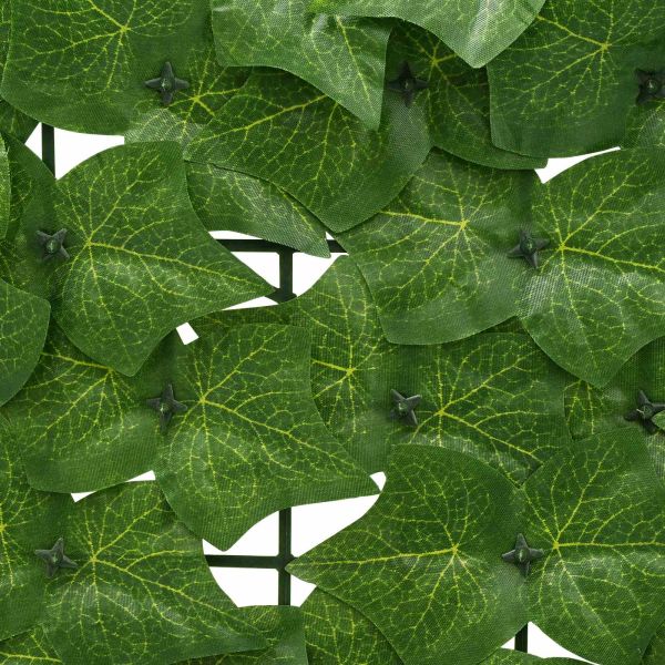 Завеса за балкон с листа Зелено 300 x 75 cm Полиестер и тъкан