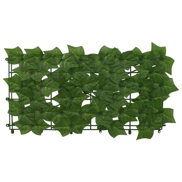 Завеса за балкон с листа Зелено 300 x 100 cm Полиестер и тъкан