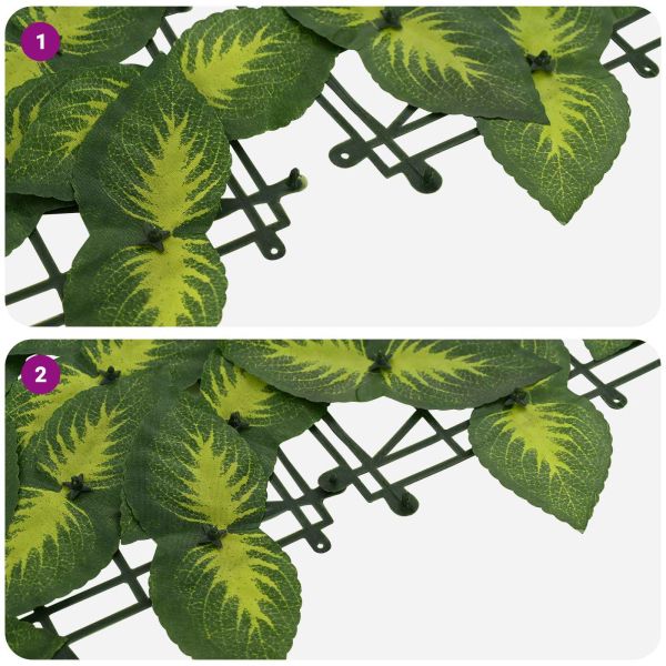 Завеса за балкон с листа Зелен и жълт 500 x 100 cm