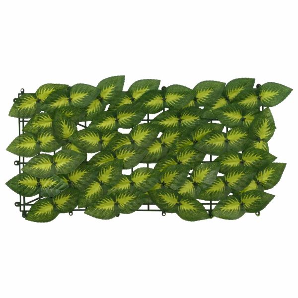 Завеса за балкон с листа Зелен и жълт 500 x 150 cm