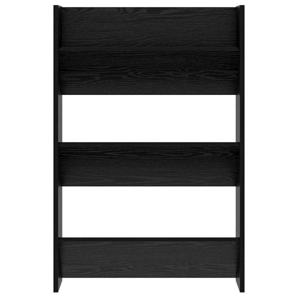 Шкаф за обувки 2 pcs Черния дъб 60 x 18 x 90 см Инженерно дърво