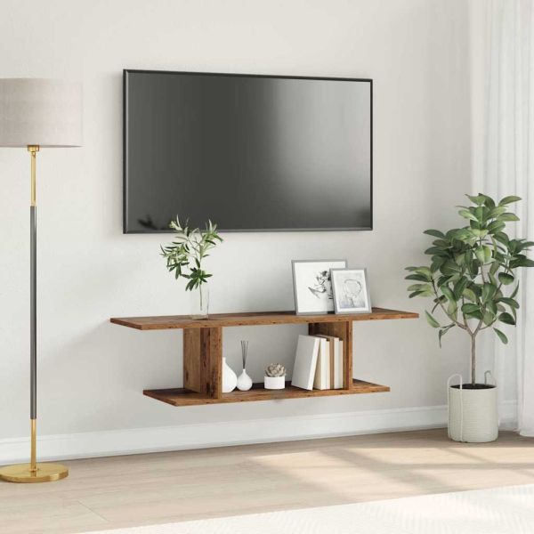 Комплект ТВ шкаф Кафяво 103 x 30 x 26,5 см Инженерно дърво