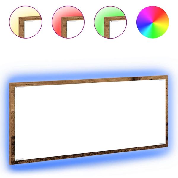 Огледало Старо дърво 90 x 8,5 x 37 см Инженерно дърво
