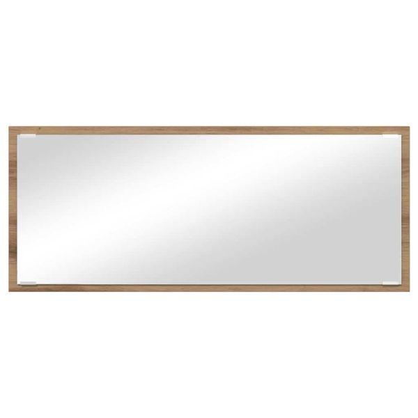 Огледало с огледало Дъб 90 x 8,5 x 37 см Инженерно дърво