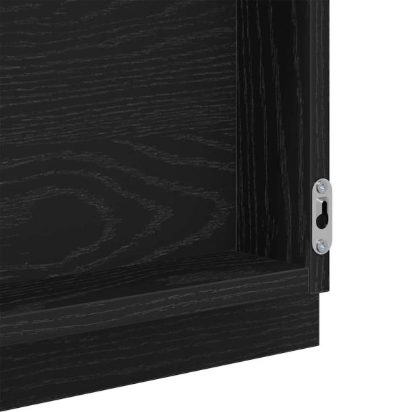 Огледало с огледало Черния дъб 90 x 8,5 x 37 см Инженерно дърво