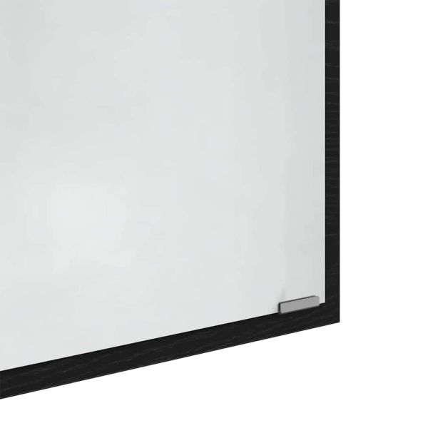 Огледало с огледало Черния дъб 90 x 8,5 x 37 см Инженерно дърво
