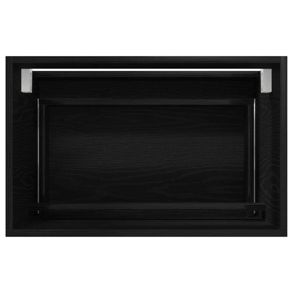 Комплект мебели за баня с чекмедже с огледало 2 pcs Черния дъб