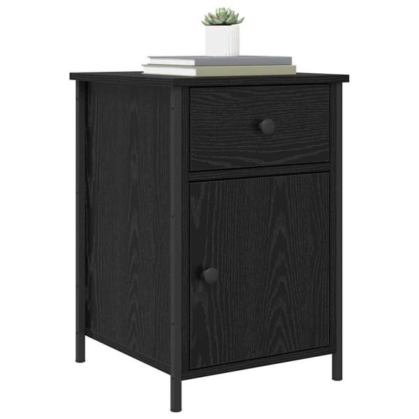 Нощен шкаф 2 pcs Черния дъб 40 x 42 x 60 см Инженерно дърво
