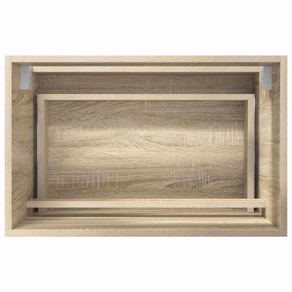 Комплект мебели за баня с чекмедже Сонома дъб Инженерно дърво