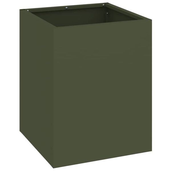 Градинска саксия Маслинено зелено 32 x 32 x 40 см