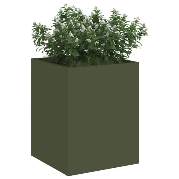 Градинска саксия Маслинено зелено 32 x 32 x 40 см